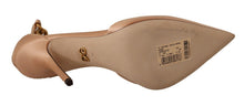 Load image into Gallery viewer, Dolce & Gabbana Elegant Beige Silk Ankle Strap Pumps