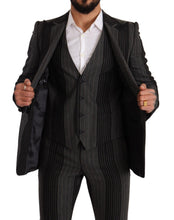 Load image into Gallery viewer, Dolce & Gabbana Elegant Striped Three-Piece Suit