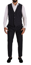 Load image into Gallery viewer, Dolce & Gabbana Elegant Navy Blue Wool Silk Men's Martini Suit