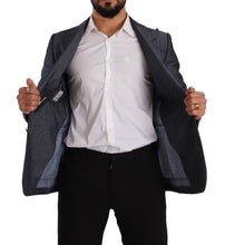 Load image into Gallery viewer, Dolce & Gabbana Elegant Slim Fit Two-Button Blue Blazer