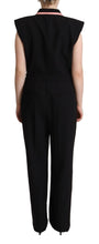 Load image into Gallery viewer, Dolce & Gabbana Black Wool Blend Sleeveless Jumpsuit Dress