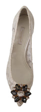 Load image into Gallery viewer, Dolce & Gabbana Elegant Lace Heels with Crystal Accents