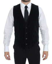 Load image into Gallery viewer, Dolce & Gabbana Black Cotton Single Breasted Vest Gilet
