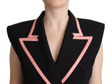 Load image into Gallery viewer, Dolce & Gabbana Black Wool Blend Sleeveless Jumpsuit Dress