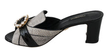 Load image into Gallery viewer, Dolce & Gabbana Crystal-Embellished Exotic Leather Sandals
