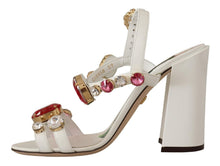 Load image into Gallery viewer, Dolce & Gabbana Keira Crystal-Embellished Ankle Strap Heels