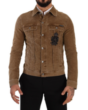 Load image into Gallery viewer, Dolce & Gabbana Elegant Corduroy Logo Jacket