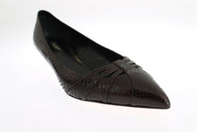 Load image into Gallery viewer, Dolce & Gabbana Chic Brown Leather Kitten Heel Pumps
