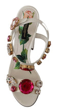 Load image into Gallery viewer, Dolce & Gabbana Keira Crystal-Embellished Ankle Strap Heels