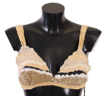 Load image into Gallery viewer, Dolce & Gabbana Chic Beige Crochet Cropped Top
