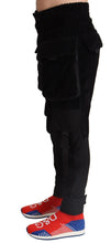 Load image into Gallery viewer, Dolce & Gabbana Elegant Black Cargo Corduroy Pants