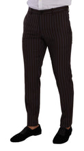 Load image into Gallery viewer, Dolce & Gabbana Elegant Maroon Striped Slim Fit Suit