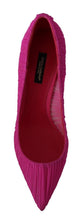 Load image into Gallery viewer, Dolce & Gabbana Elegant Pink Tulle Mesh Heels Pumps