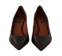 Load image into Gallery viewer, Dolce & Gabbana Elegant Brown Leather Heels Pumps