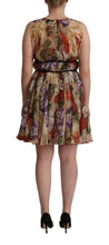Load image into Gallery viewer, Dolce & Gabbana Elegant Floral Print Silk Mini Dress