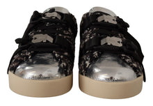 Load image into Gallery viewer, Dolce & Gabbana Silver Elegance Leather Sneakers