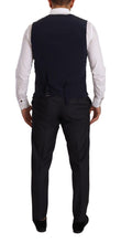 Load image into Gallery viewer, Dolce & Gabbana Elegant Navy Blue Wool Silk Men's Martini Suit