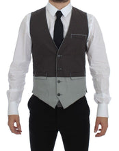 Load image into Gallery viewer, Dolce & Gabbana Gray Polka Dot Dress Vest Gilet Weste