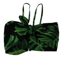 Load image into Gallery viewer, Dolce & Gabbana Elegant Leaf Print Halter Cropped Top