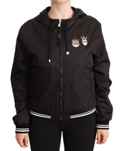 Load image into Gallery viewer, Dolce & Gabbana Elegant Black Bomber Jacket with Hood