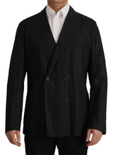 Load image into Gallery viewer, Dolce & Gabbana Black Polka Dotted Cotton Blazer Jacket