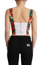 Load image into Gallery viewer, Dolce & Gabbana Elegant Red Cropped Top with Geranium Print