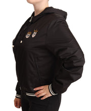 Load image into Gallery viewer, Dolce & Gabbana Elegant Black Bomber Jacket with Hood