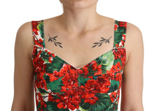Load image into Gallery viewer, Dolce & Gabbana Elegant Red Cropped Top with Geranium Print
