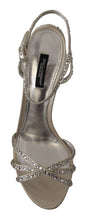 Load image into Gallery viewer, Dolce & Gabbana Crystal-Embellished Silk Blend Heels