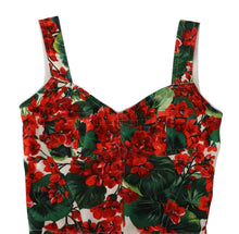 Load image into Gallery viewer, Dolce & Gabbana Elegant Red Cropped Top with Geranium Print