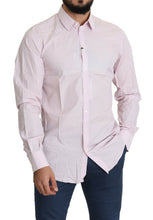 Load image into Gallery viewer, Dolce & Gabbana Light Pink Cotton Formal GOLD Dress Shirt