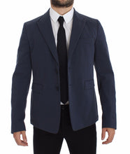 Load image into Gallery viewer, Dolce & Gabbana Elegant Blue Cotton Stretch Blazer Jacket