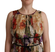 Load image into Gallery viewer, Dolce & Gabbana Elegant Floral Print Silk Mini Dress