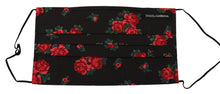 Load image into Gallery viewer, Dolce & Gabbana Elegant Floral Cotton Pleated Face Mask