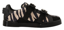 Load image into Gallery viewer, Dolce & Gabbana Zebra Suede Low Top Fashion Sneakers