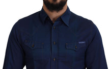 Load image into Gallery viewer, Dolce & Gabbana Elegant Blue Slim Fit Cotton Dress Shirt