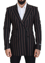 Load image into Gallery viewer, Dolce & Gabbana Elegant Slim Fit Double-Breasted Black Blazer