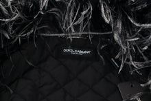 Load image into Gallery viewer, Dolce & Gabbana Elegant Shearling Zip Jacket in Black & White