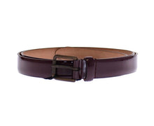 Load image into Gallery viewer, Dolce & Gabbana Elegant Purple Leather Belt