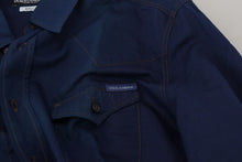 Load image into Gallery viewer, Dolce & Gabbana Elegant Blue Slim Fit Cotton Dress Shirt