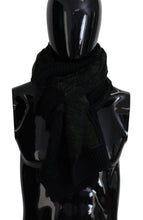 Load image into Gallery viewer, Dolce & Gabbana Elegant Wool Scarf in Black & Green