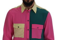 Load image into Gallery viewer, Dolce & Gabbana Elegant Multicolor Silk Button-Down Shirt