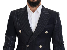 Load image into Gallery viewer, Dolce & Gabbana Navy Blue Double Breasted Slim Fit Blazer