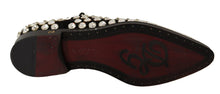 Load image into Gallery viewer, Dolce & Gabbana Elegant Crystal-Embellished Lace-Up Flats