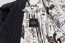 Load image into Gallery viewer, Dolce & Gabbana Navy Blue Double Breasted Slim Fit Blazer