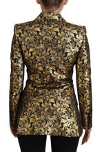 Load image into Gallery viewer, Dolce & Gabbana Elegant Black and Gold Floral Jacket
