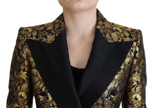 Load image into Gallery viewer, Dolce & Gabbana Elegant Black and Gold Floral Jacket