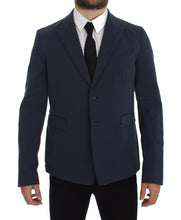 Load image into Gallery viewer, Dolce & Gabbana Elegant Blue Cotton Stretch Blazer Jacket