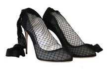 Load image into Gallery viewer, Dolce & Gabbana Elegant Netted Sock Pumps in Timeless Black