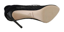 Load image into Gallery viewer, Dolce & Gabbana Elegant Netted Sock Pumps in Timeless Black